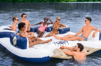 Tobin Sports Lake Day 6-Person Inflatable Party Island: Your Ticket to Summer Fun