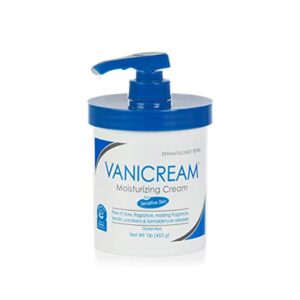 Vanicream Moisturizing Skin Cream with Pump Dispenser - 16 fl oz (1 lb) - Moisturizer Formulated Without Common Irritants for Those with Sensitive Skin (Pack of 12)